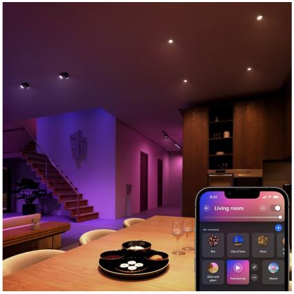 LED RGBW Stmívatelná žárovka Philips Hue White And Color Ambiance GU5,3/MR16/6,3W/12V 2000-6500K