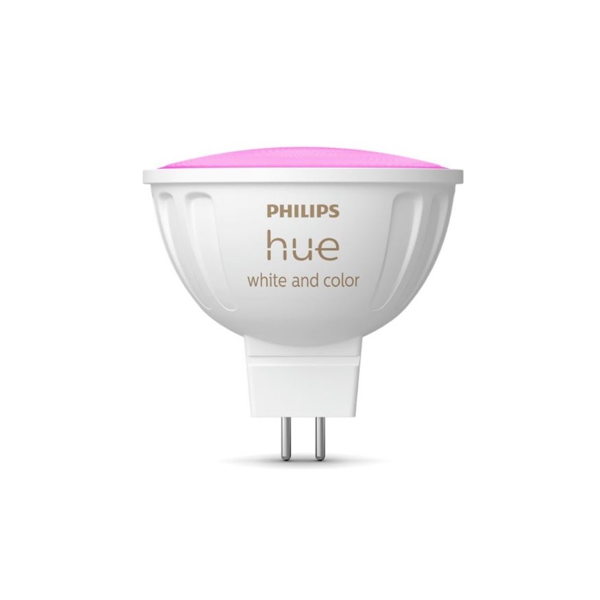 LED RGBW Stmívatelná žárovka Philips Hue White And Color Ambiance GU5,3/MR16/6,3W/12V 2000-6500K
