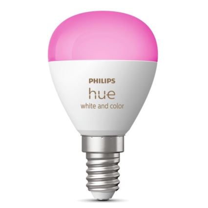 LED RGBW Stmívatelná žárovka Philips Hue White And Color Ambiance P45 E14/5,1W/230V 2000-6500K