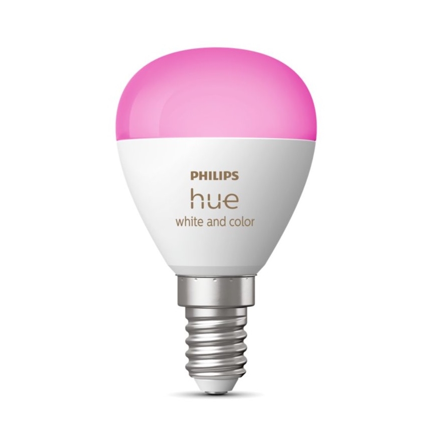 LED RGBW Stmívatelná žárovka Philips Hue White And Color Ambiance P45 E14/5,1W/230V 2000-6500K