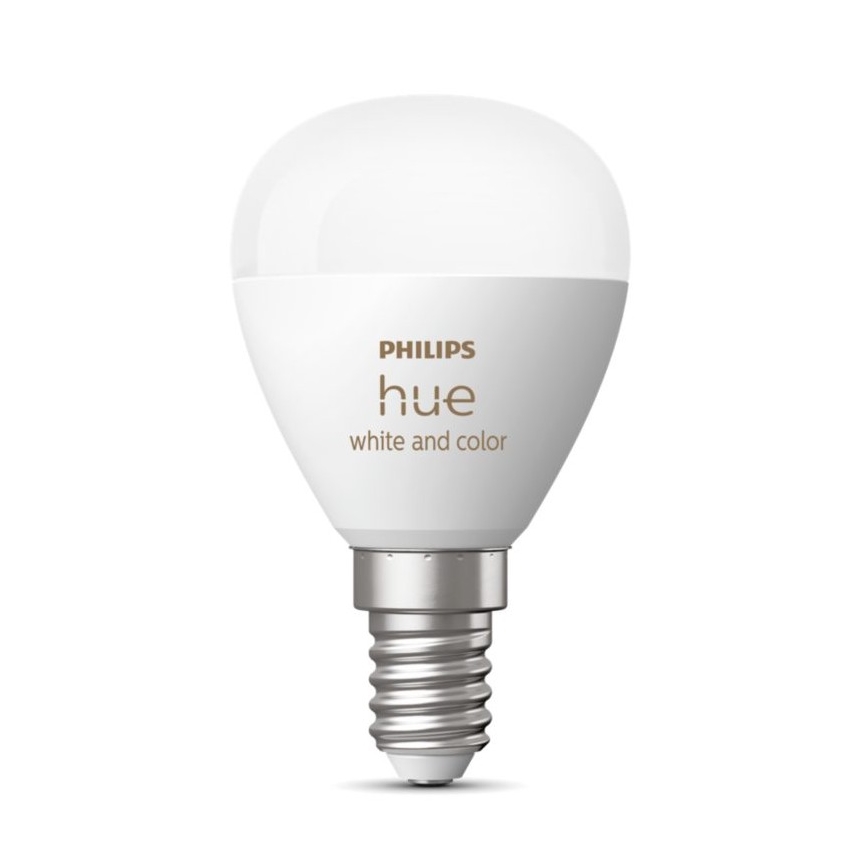 LED RGBW Stmívatelná žárovka Philips Hue White And Color Ambiance P45 E14/5,1W/230V 2000-6500K