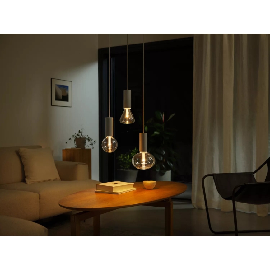 LED RGBW Stmívatelná žárovka Philips Hue White And Color Ambiance G125 E27/6,8W/230V 2000-6500K