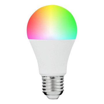 LED RGBW Stmívatelná žárovka SMART A60 E27/8,5W/230V 4000K + dálkové ovládání