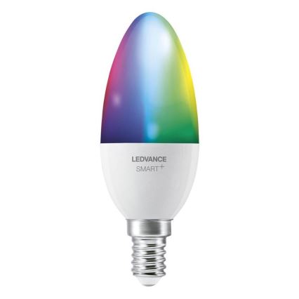 LED RGBW Stmívatelná žárovka SMART+ E14/5W/230V 2700K-6500K Wi-Fi - Ledvance