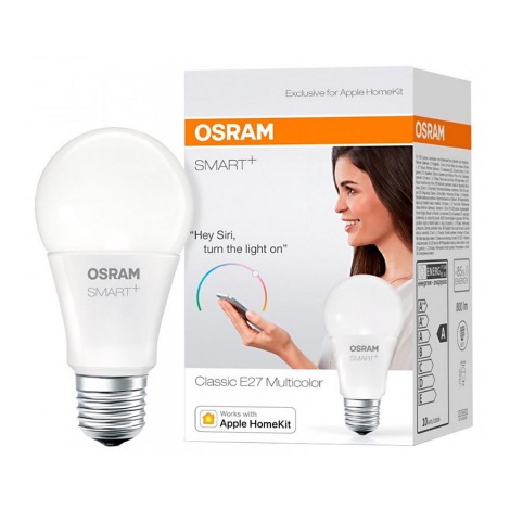 LED RGBW Stmívatelná žárovka SMART+ E27/10W/230V 2700K-6500K - Osram