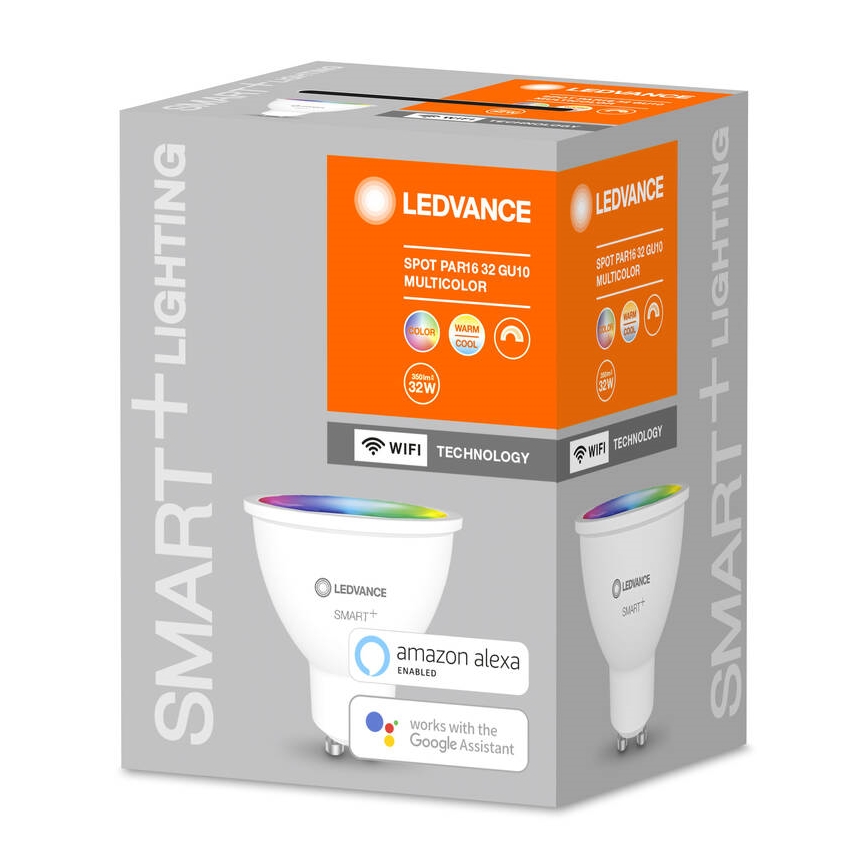 LED RGBW Stmívatelná žárovka SMART+ GU10/5W/230V 2700K-6500K Wi-Fi - Ledvance