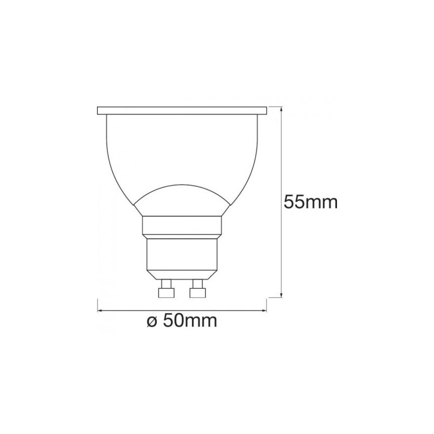 LED RGBW Stmívatelná žárovka SMART+ GU10/5W/230V 2700K-6500K Wi-Fi - Ledvance