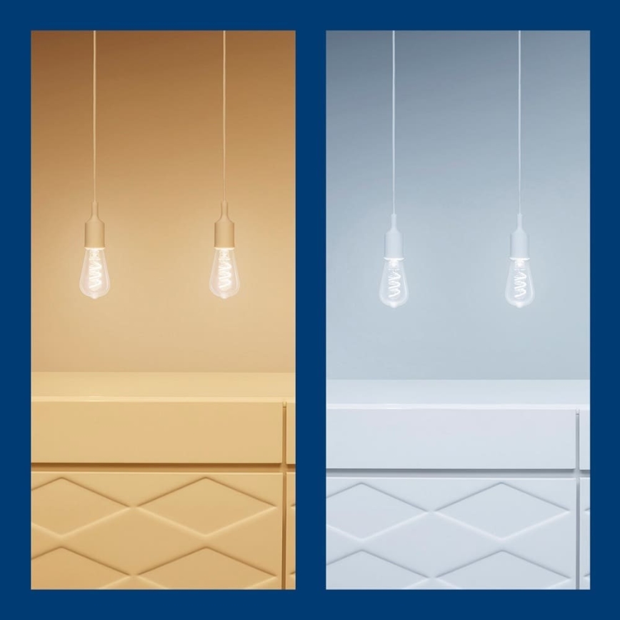 LED RGBW Stmívatelná žárovka ST64 E27/6,3W/230V 2200-6500K Wi-Fi - WiZ