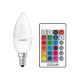 LED RGBW Stmívatelná žárovka STAR E14/4,5W/230V 2700K + dálkové ovládání – Osram