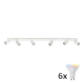 LED RGBW Stmívatelné bodové svítidlo ANGIE 6xGU10/6,5W/230V 2700-6500K bílá