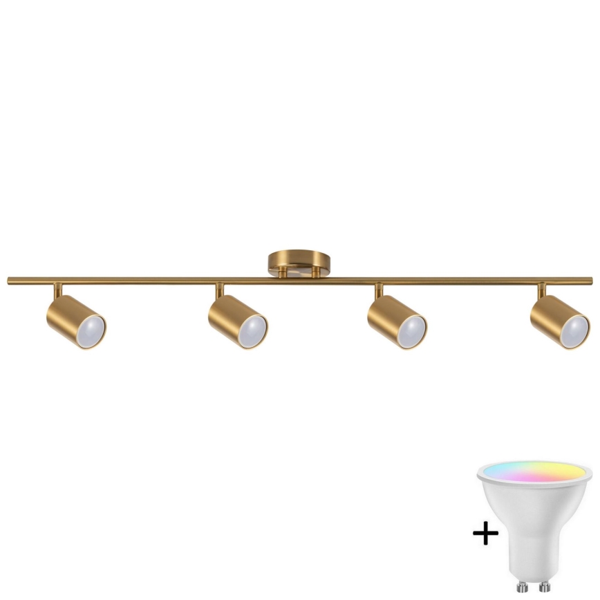 LED RGBW Stmívatelné bodové svítidlo GOLDI 4xGU10/6,5W/230V 2700-6500K Wi-Fi zlatá