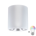 LED RGBW Stmívatelné bodové svítidlo JUPITER 1xE27/6,5W/230V 2700-6500K Wi-Fi pr. 13 cm bílá