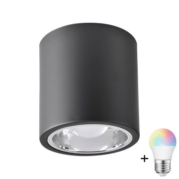 LED RGBW Stmívatelné bodové svítidlo JUPITER 1xE27/6,5W/230V 2700-6500K Wi-Fi pr. 13 cm černá