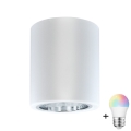 LED RGBW Stmívatelné bodové svítidlo JUPITER 1xE27/6,5W/230V 2700-6500K Wi-Fi pr. 9,8 cm bílá