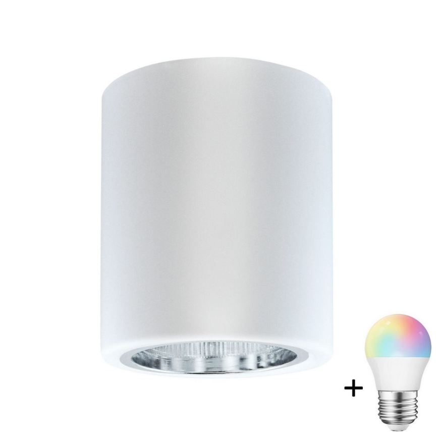 LED RGBW Stmívatelné bodové svítidlo JUPITER 1xE27/6,5W/230V 2700-6500K Wi-Fi pr. 9,8 cm bílá