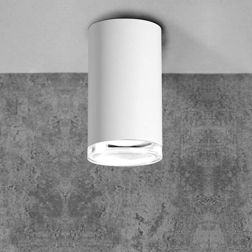 LED RGBW Stmívatelné koupelnové bodové svítidlo TURYN 1xGU10/4,8W/230V 3000K IP44 bílá + dálkové ovládání