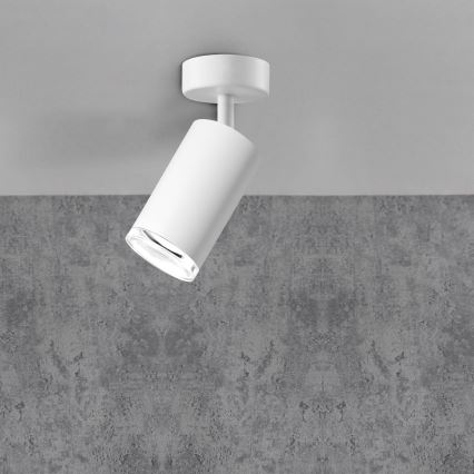 LED RGBW Stmívatelné koupelnové bodové svítidlo TURYN 1xGU10/4,8W/230V 3000K IP44 bílá + dálkové ovládání