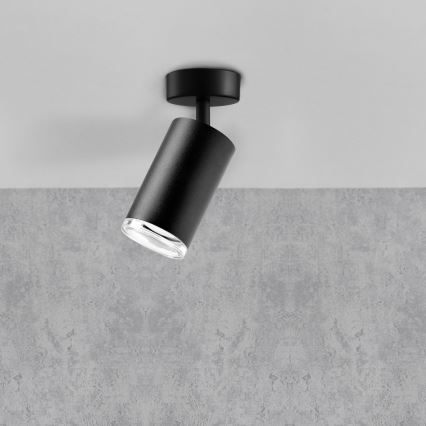 LED RGBW Stmívatelné koupelnové bodové svítidlo TURYN 1xGU10/6,5W/230V 2700-6500K Wi-Fi IP44 černá