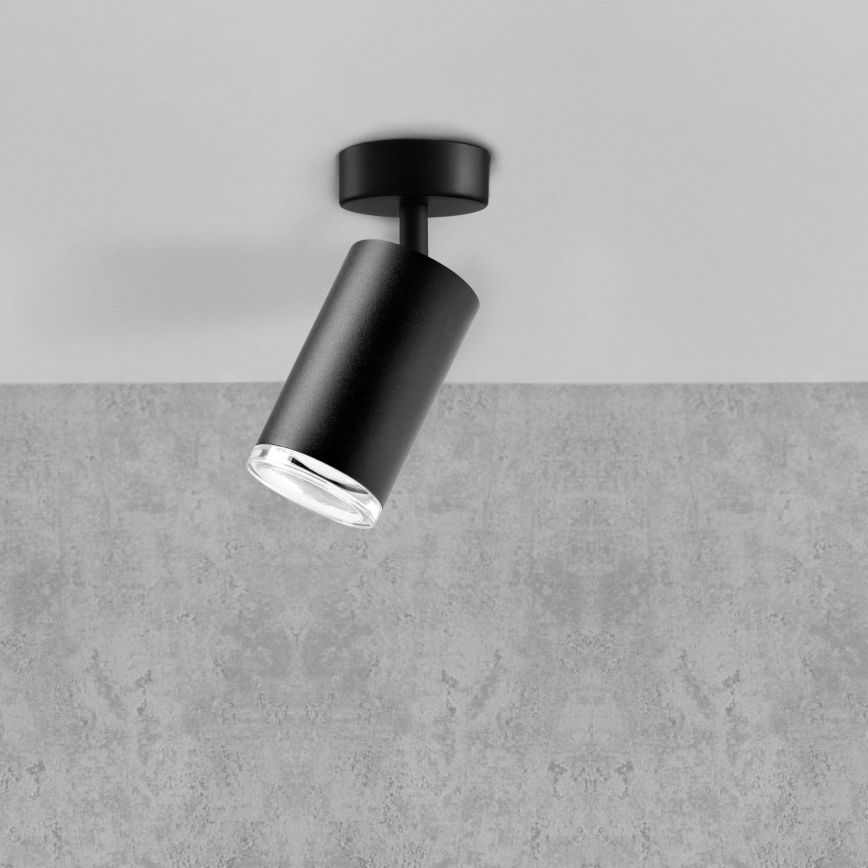 LED RGBW Stmívatelné koupelnové bodové svítidlo TURYN 1xGU10/6,5W/230V 2700-6500K Wi-Fi IP44 černá