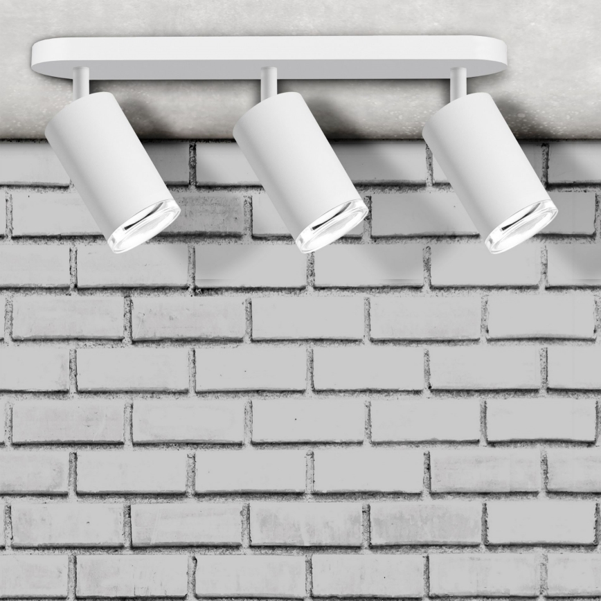 LED RGBW Stmívatelné koupelnové bodové svítidlo TURYN 3xGU10/6W/230V 3000K Wi-Fi IP44 bílá