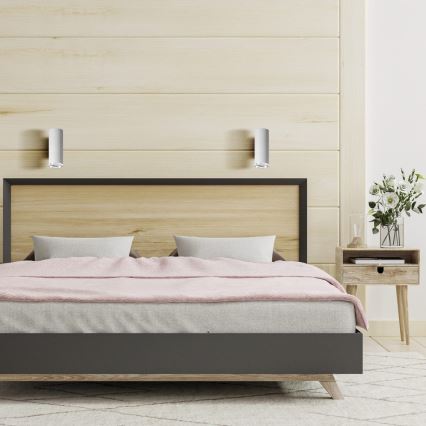 LED RGBW Stmívatelné koupelnové nástěnné svítidlo TURYN 1xGU10/4,8W/230V 3000K IP44 bílá + dálkové ovládání