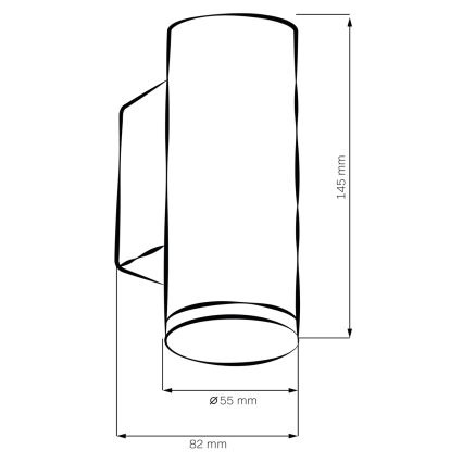 LED RGBW Stmívatelné koupelnové nástěnné svítidlo TURYN 1xGU10/6,5W/230V 2700-6500K Wi-Fi IP44 bílá