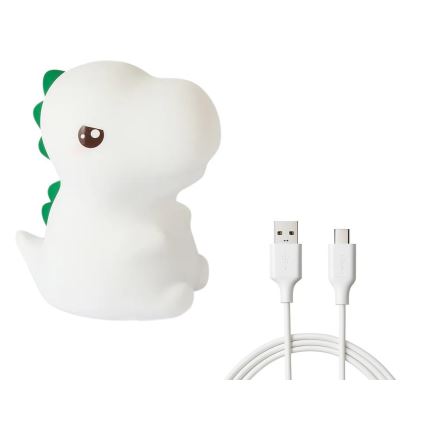 LED RGBW Stmívatelné nabíjecí dotykové dětské noční světlo DINO LED/1W/5V 1200 mAh