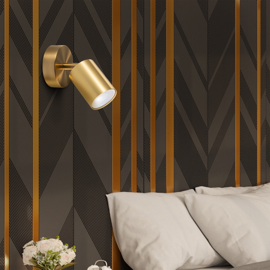 LED RGBW Stmívatelné nástěnné bodové svítidlo GOLDI 1xGU10/6W/230V 3000K Wi-Fi zlatá