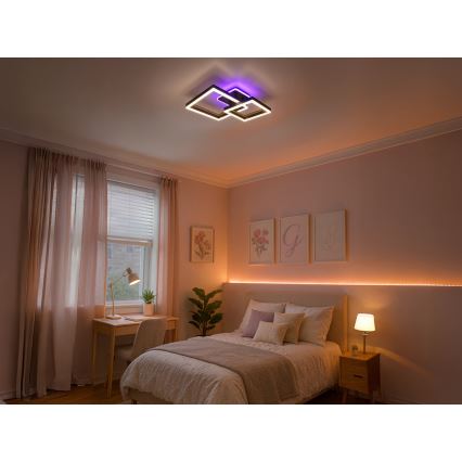 LED RGBW Stmívatelné stropní svítidlo LED/75W/230V 3000-6500K + dálkové ovládání