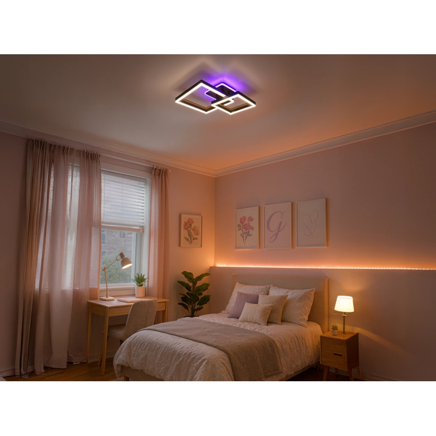 LED RGBW Stmívatelné stropní svítidlo LED/75W/230V 3000-6500K + dálkové ovládání