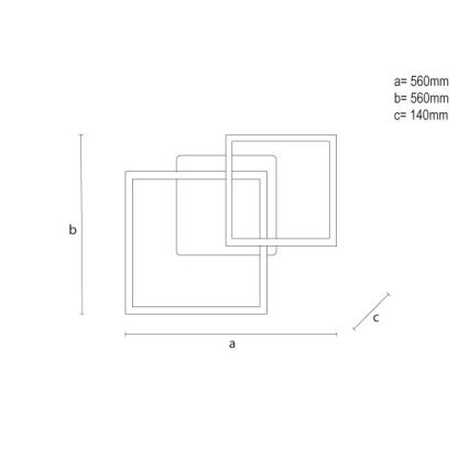LED RGBW Stmívatelné stropní svítidlo LED/75W/230V 3000-6500K + dálkové ovládání