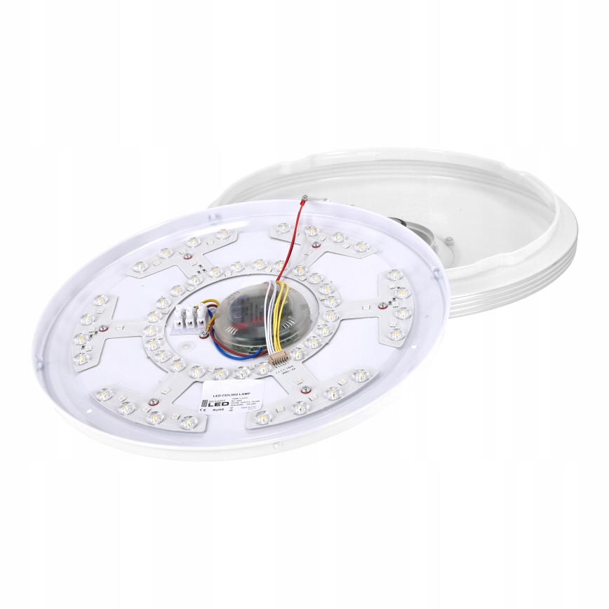 LED RGBW Stmívatelné stropní svítidlo s reproduktorem LED/60W/230V 3000-6000K pr. 40 cm bílá + dálkové ovládání