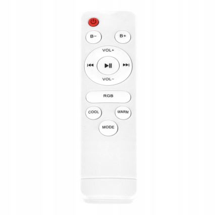 LED RGBW Stmívatelné stropní svítidlo s reproduktorem LED/60W/230V 3000-6000K pr. 40 cm bílá + dálkové ovládání