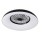 LED RGBW Stmívatelné stropní svítidlo s ventilátorem PLAVE PAN LED/48W/230V 3000-6500K pr. 60 cm černá + dálkové ovládání