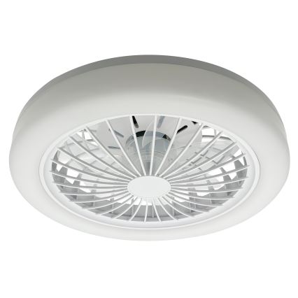 LED RGBW Stmívatelné stropní svítidlo s ventilátorem ZAMBIA LED/24W/230V 3000-6500K bílá + dálkové ovládání