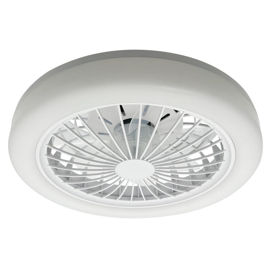 LED RGBW Stmívatelné stropní svítidlo s ventilátorem ZAMBIA LED/24W/230V 3000-6500K bílá + dálkové ovládání