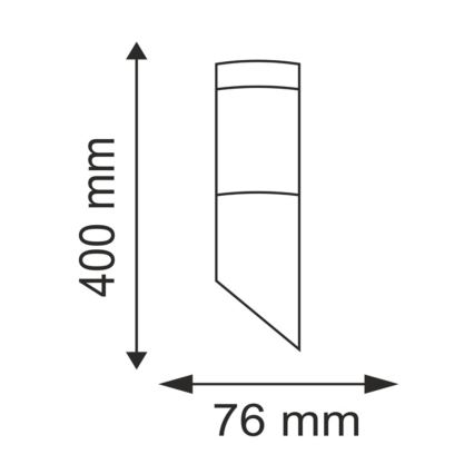 LED RGBW Stmívatelné venkovní nástěnné svítidlo LIVIA 1xE27/6,5W/230V 2700-6500K Wi-Fi IP44 stříbrná