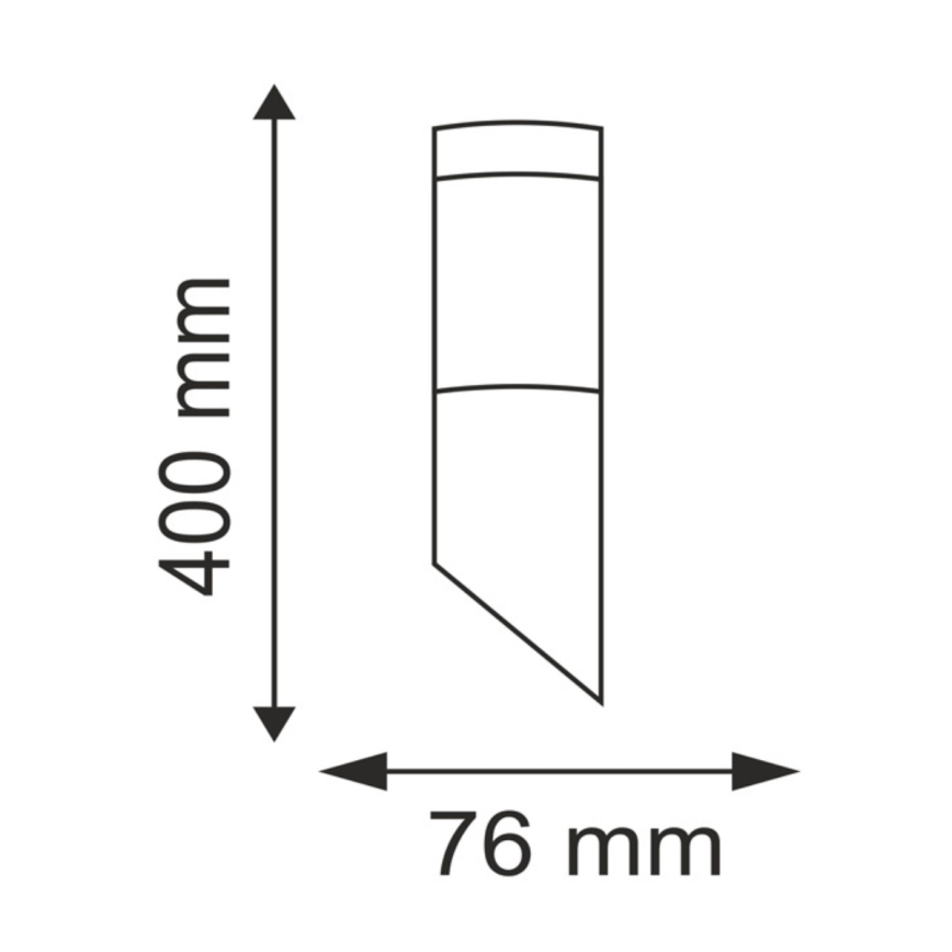 LED RGBW Stmívatelné venkovní nástěnné svítidlo LIVIA 1xE27/6,5W/230V 2700-6500K Wi-Fi IP44 stříbrná