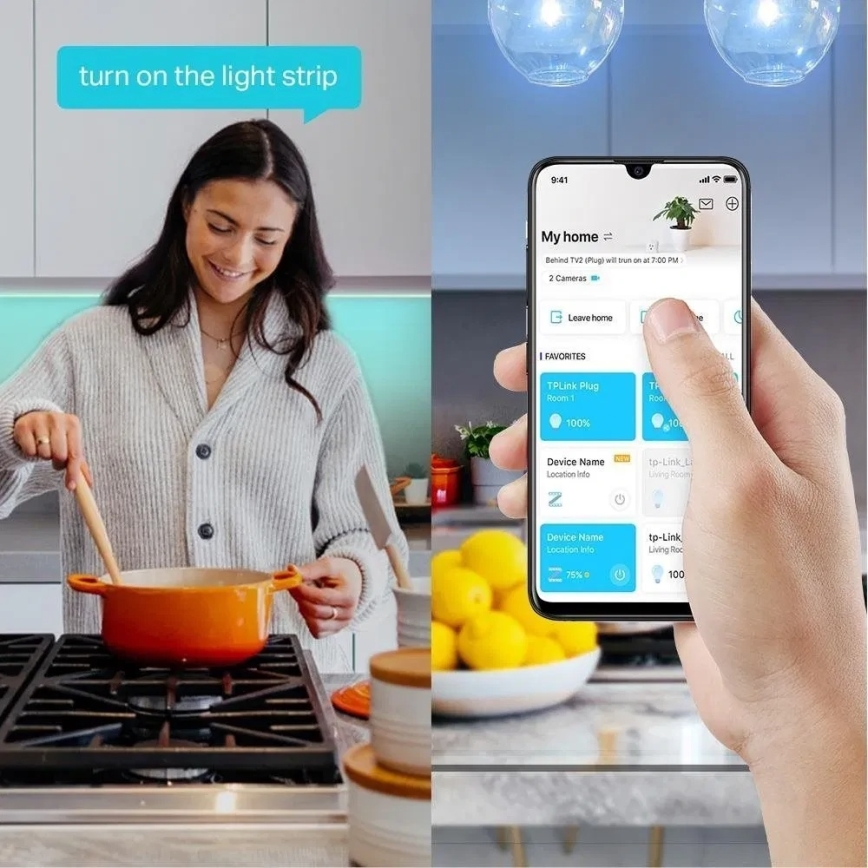 LED RGBW Stmívatelný pásek 5 m LED/13,5W/230V Wi-Fi