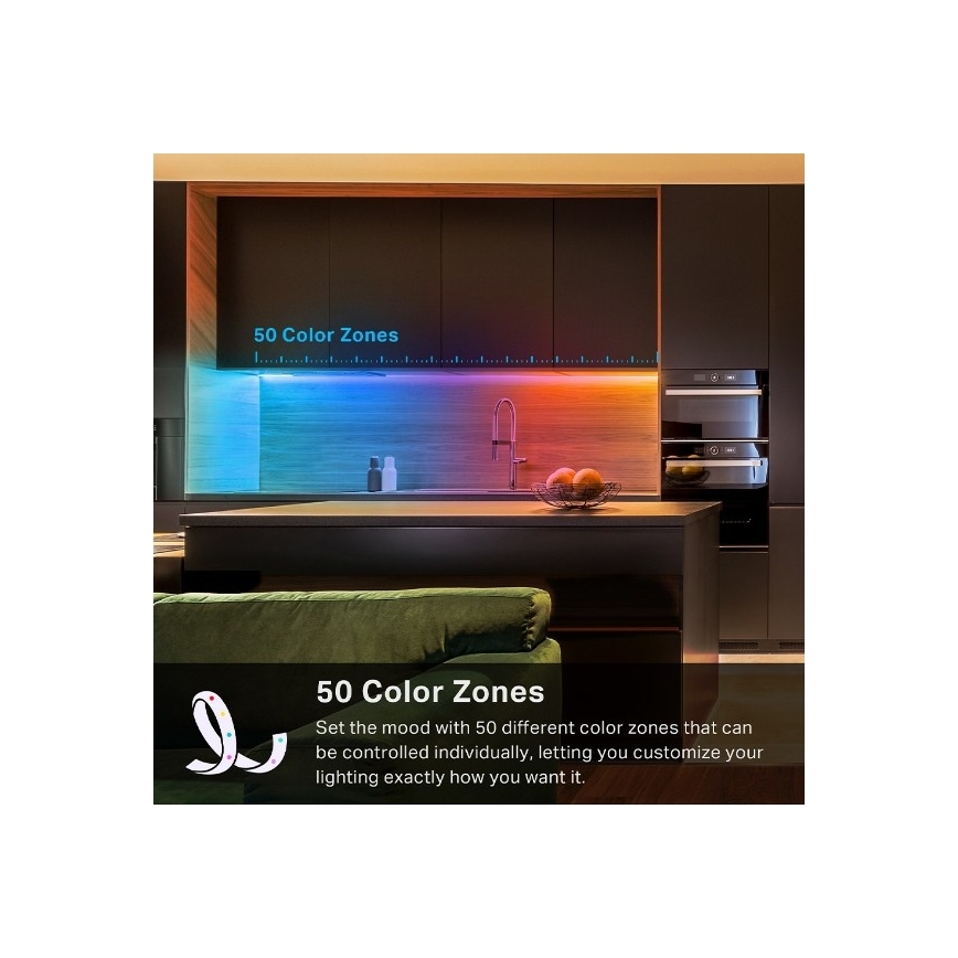 LED RGBW Stmívatelný pásek 5 m LED/13W/230V Wi-Fi