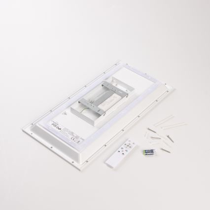 LED RGBW Stmívatelný přisazený panel LED/22W/230V 2700-6500K 29,5x59,5 cm + dálkové ovládání