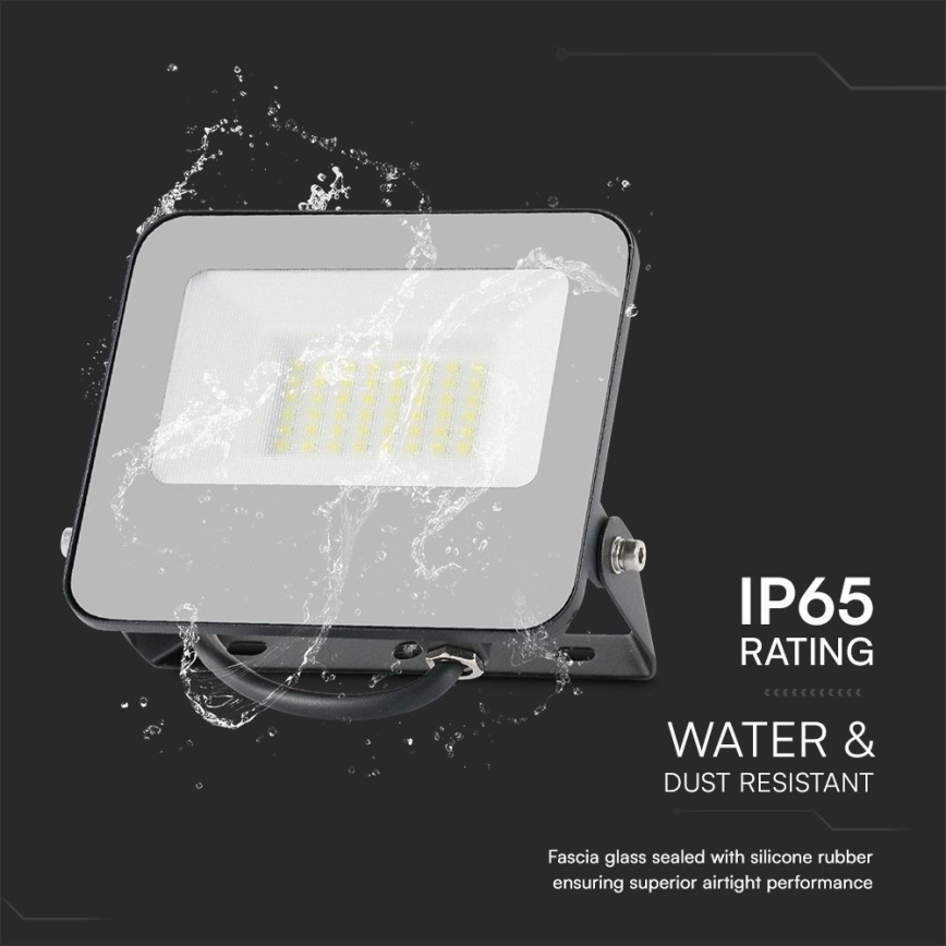 LED RGBW Stmívatelný reflektor LED/30W/230V IP65 šedá + dálkové ovládání