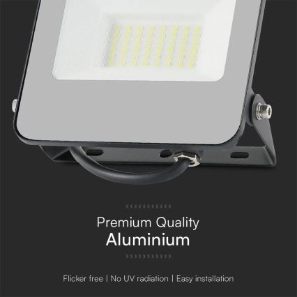LED RGBW Stmívatelný reflektor LED/30W/230V IP65 šedá + dálkové ovládání