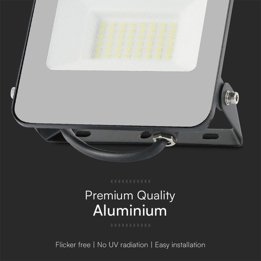 LED RGBW Stmívatelný reflektor LED/30W/230V IP65 šedá + dálkové ovládání