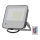 LED RGBW Stmívatelný reflektor LED/50W/230V IP65 šedá + dálkové ovládání