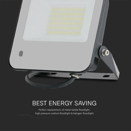 LED RGBW Stmívatelný reflektor LED/50W/230V IP65 šedá + dálkové ovládání