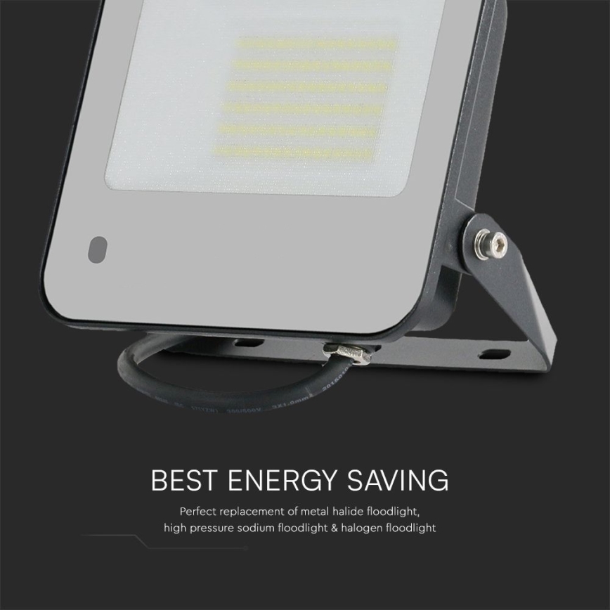 LED RGBW Stmívatelný reflektor LED/50W/230V IP65 šedá + dálkové ovládání
