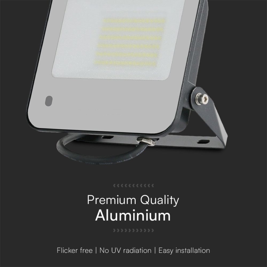 LED RGBW Stmívatelný reflektor LED/50W/230V IP65 šedá + dálkové ovládání