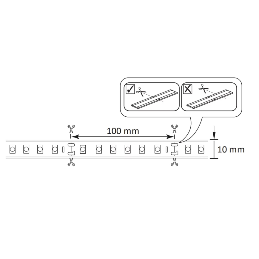LED RGBW Stmívatelný venkovní pásek 5m LED/24W/12V IP65