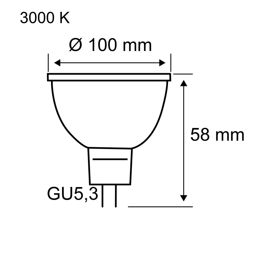 LED Rreflektorová žárovka GU5,3/4,9W/12V 3000K - Paulmann 28802